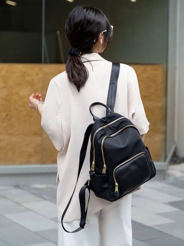Triple-Zip Pocket Backpack