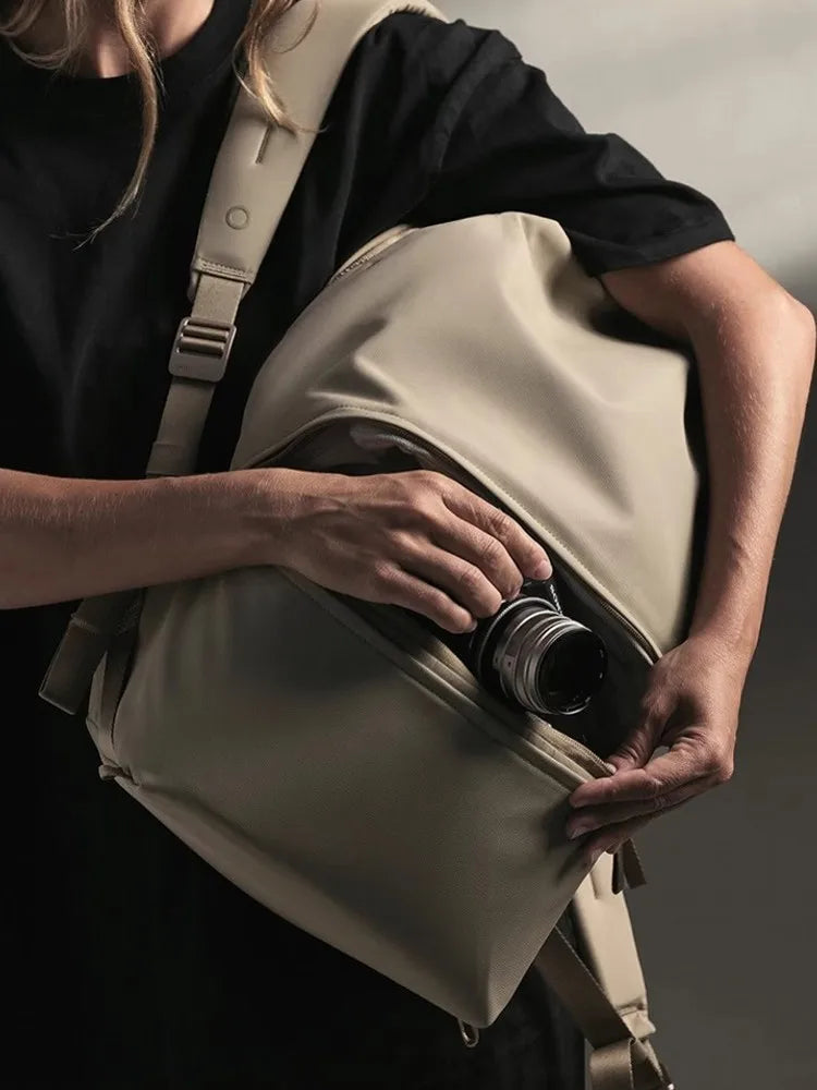 Rounded Zip Backpack