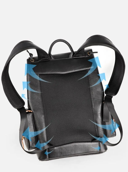 Multi-Pocket Buckle Backpack