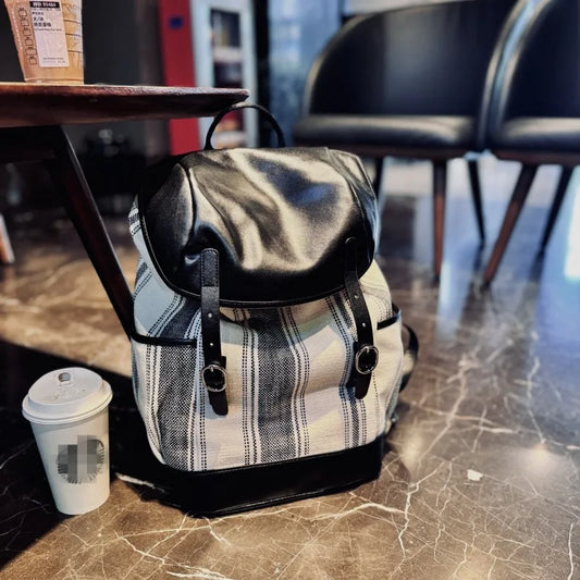 Double-Buckle Flap Backpack