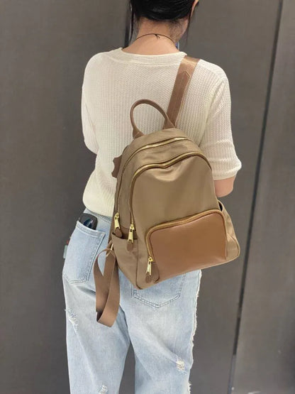 Triple-Zip Pocket Backpack