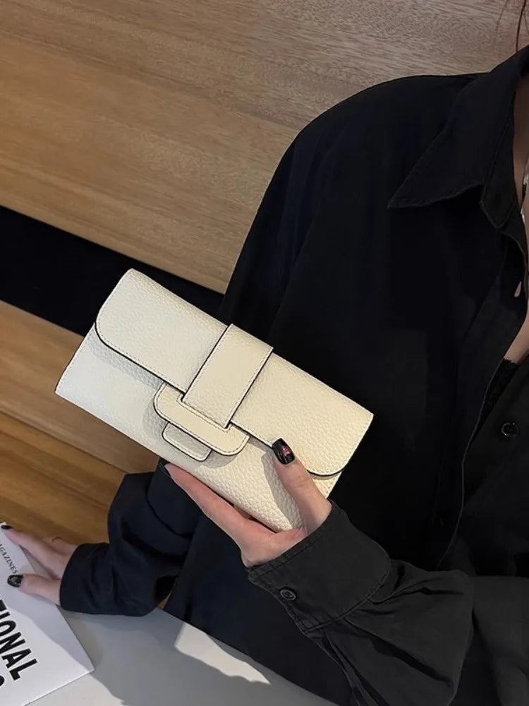 Tab-Flap Chain Shoulder Bag