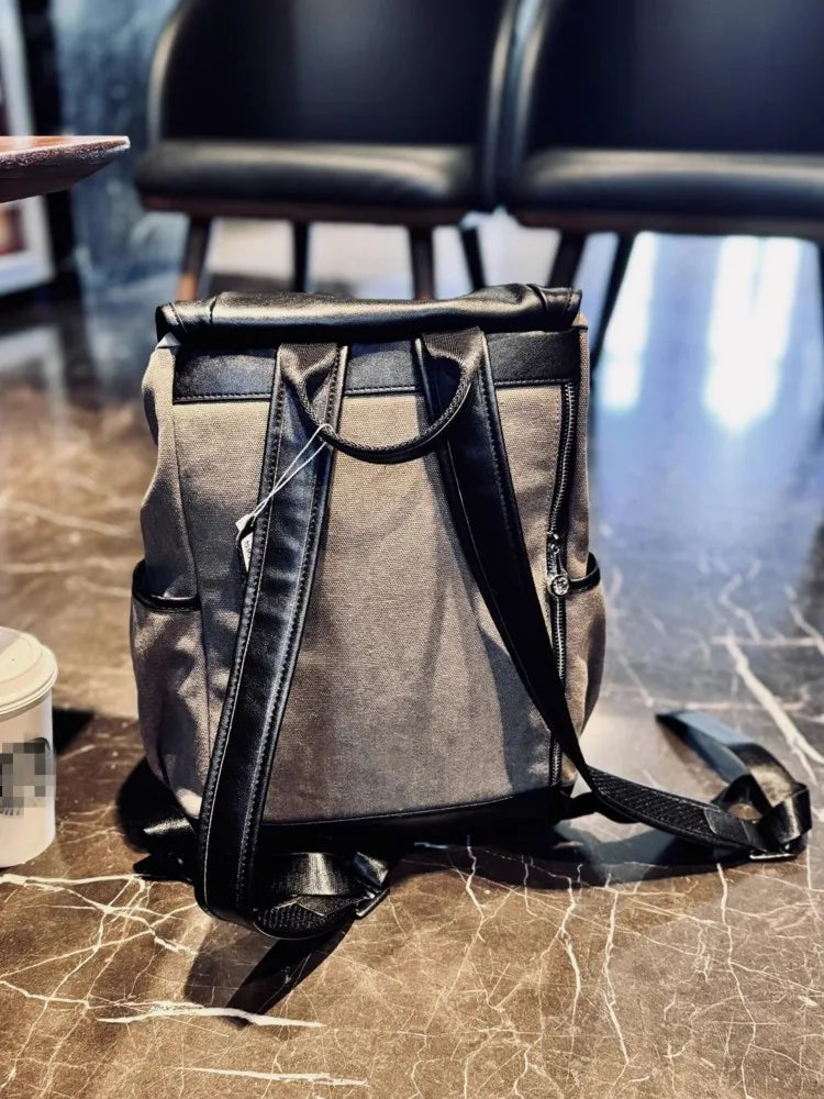 Double-Buckle Flap Backpack