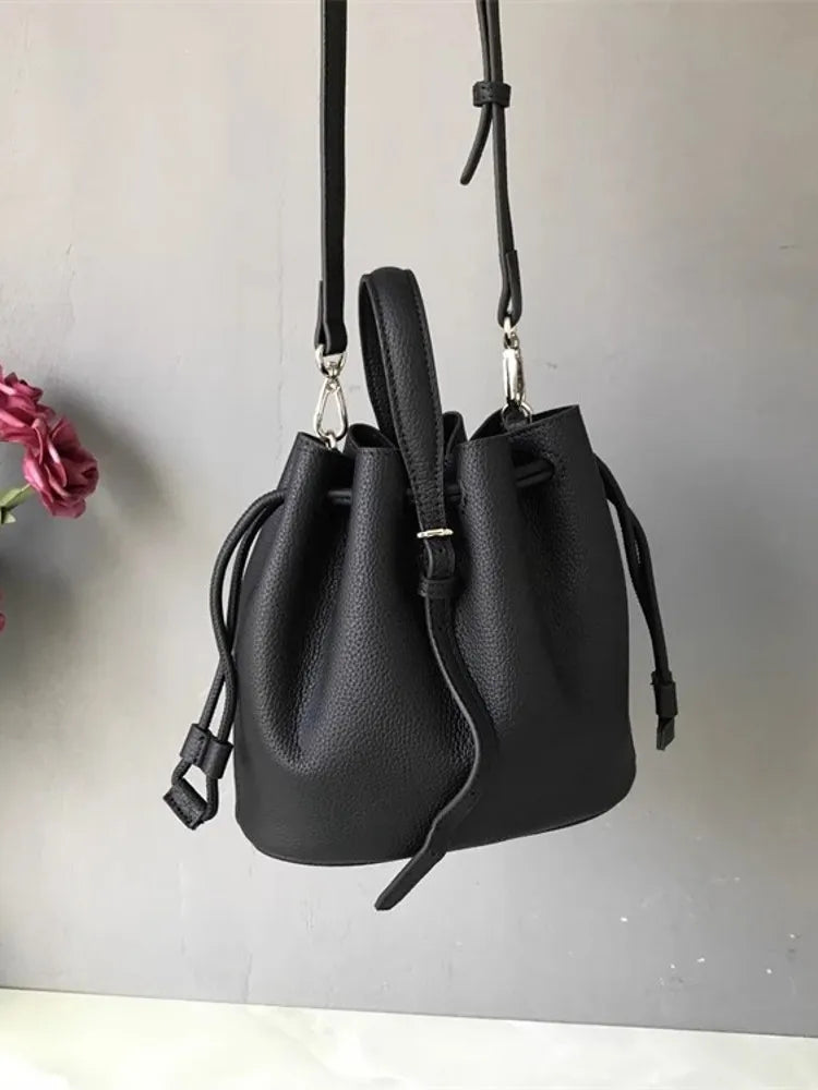Mini Drawstring Bucket Bag