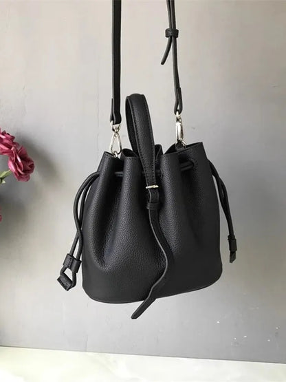 Mini Drawstring Bucket Bag