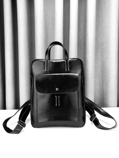 Rectangular Front-Pocket Backpack