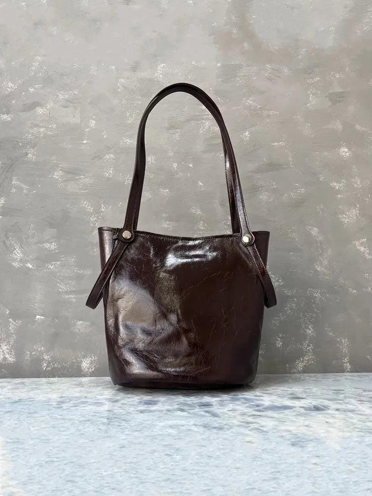 Twin-Strap Bucket Bag