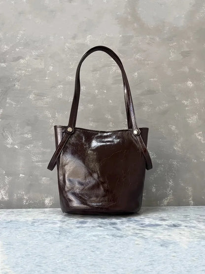 Twin-Strap Bucket Bag