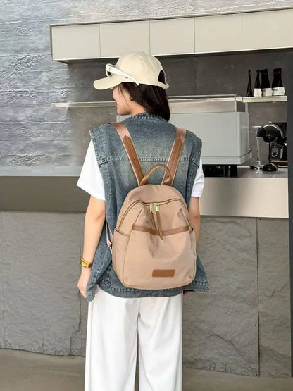 Pleated Front-Pocket Backpack