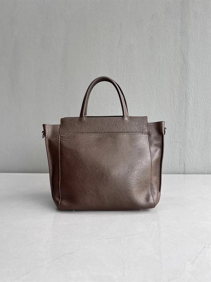 Wide-Flap Tote Bag