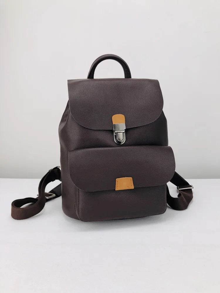 Clasp-Flap Pocket Backpack