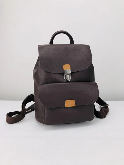 Clasp-Flap Pocket Backpack
