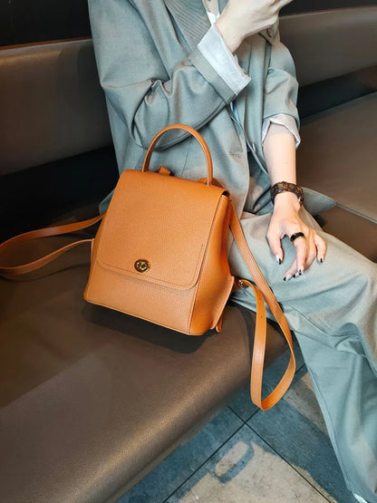 Turn-Lock Flap Backpack