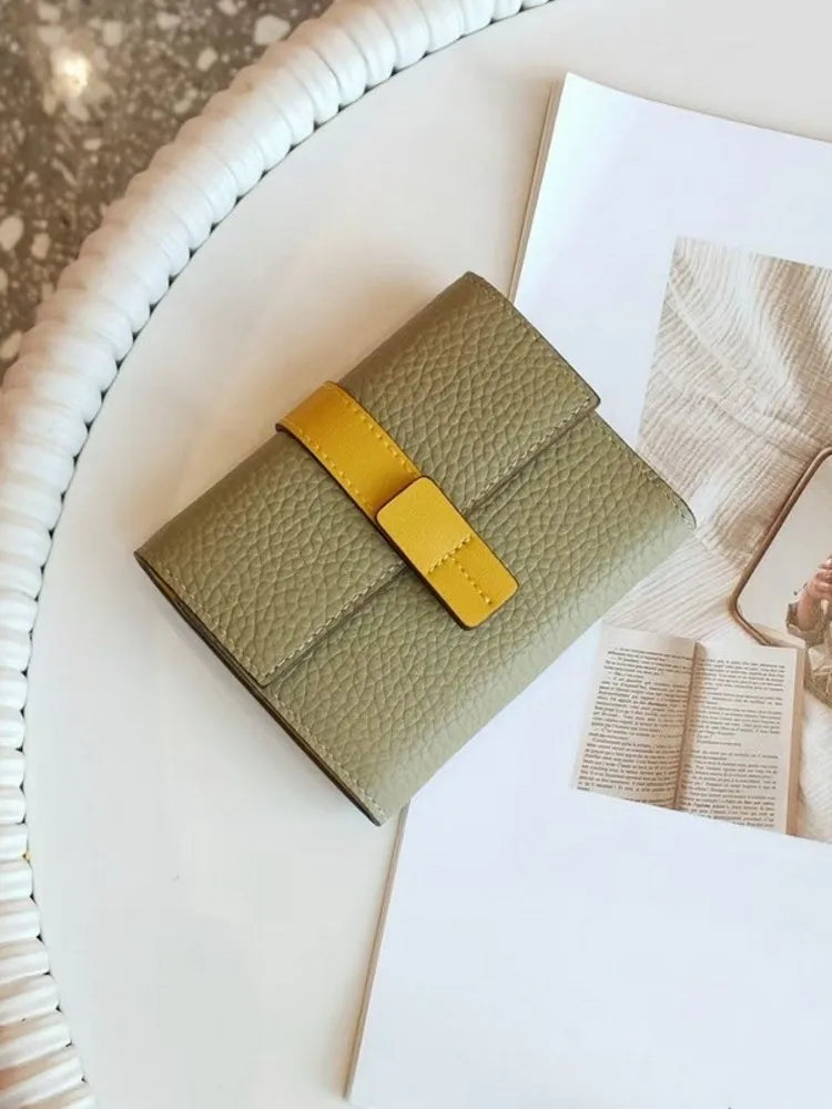 Contrast-Tab Card Wallet