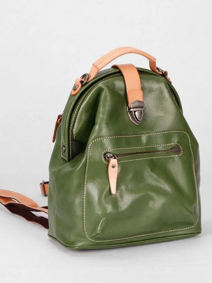 Contrast-Trim Dome Backpack