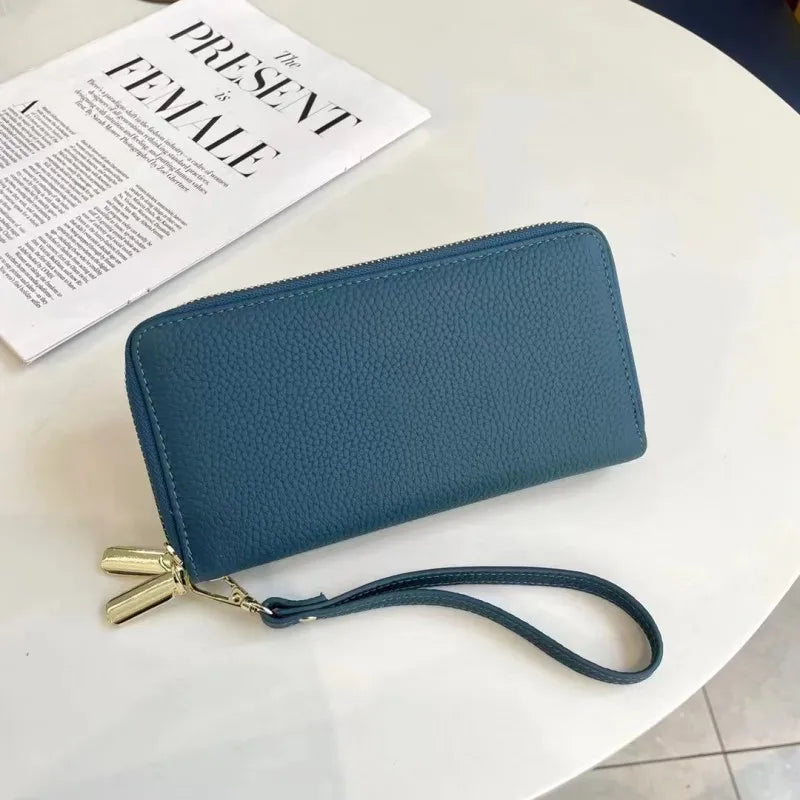 Double-Zip Wristlet Wallet