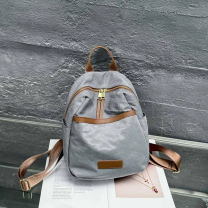Pleated Front-Pocket Backpack