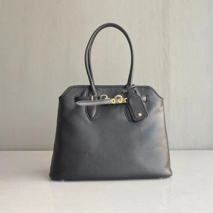 Rounded Top-Handle Tote