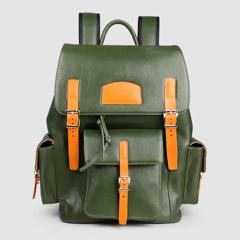 Multi-Pocket Buckle Backpack
