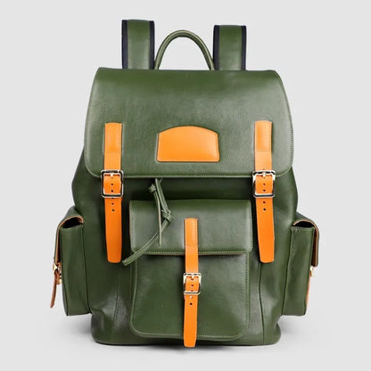 Multi-Pocket Buckle Backpack
