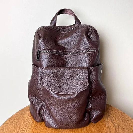 Flap-Pocket Zip Backpack
