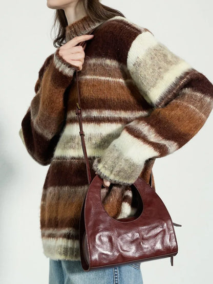 Cutout-Handle Handbag