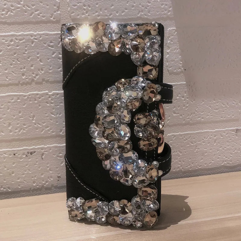 Embellished Flap Wallet
